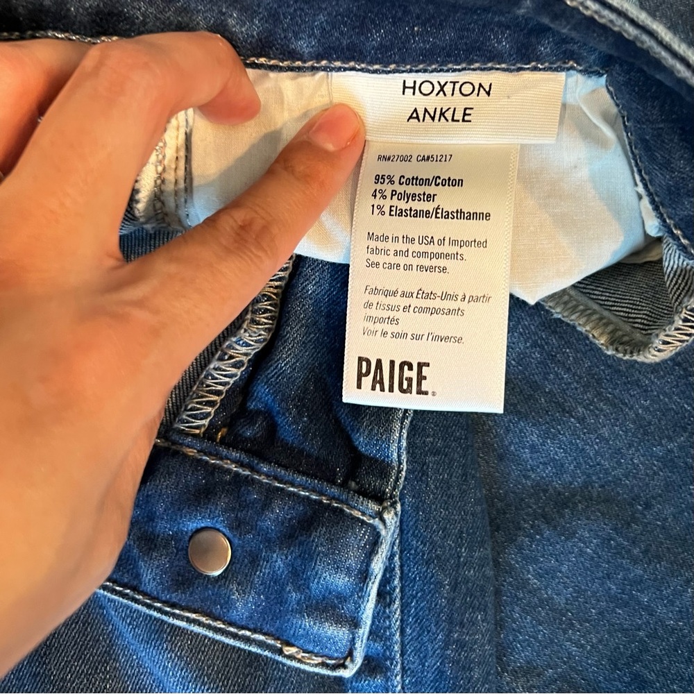 ⚜️Designer: PAIGE Hoxton Ankle Skinny Highrise Jeans, Women’s Size 25 - Picture 8 of 11